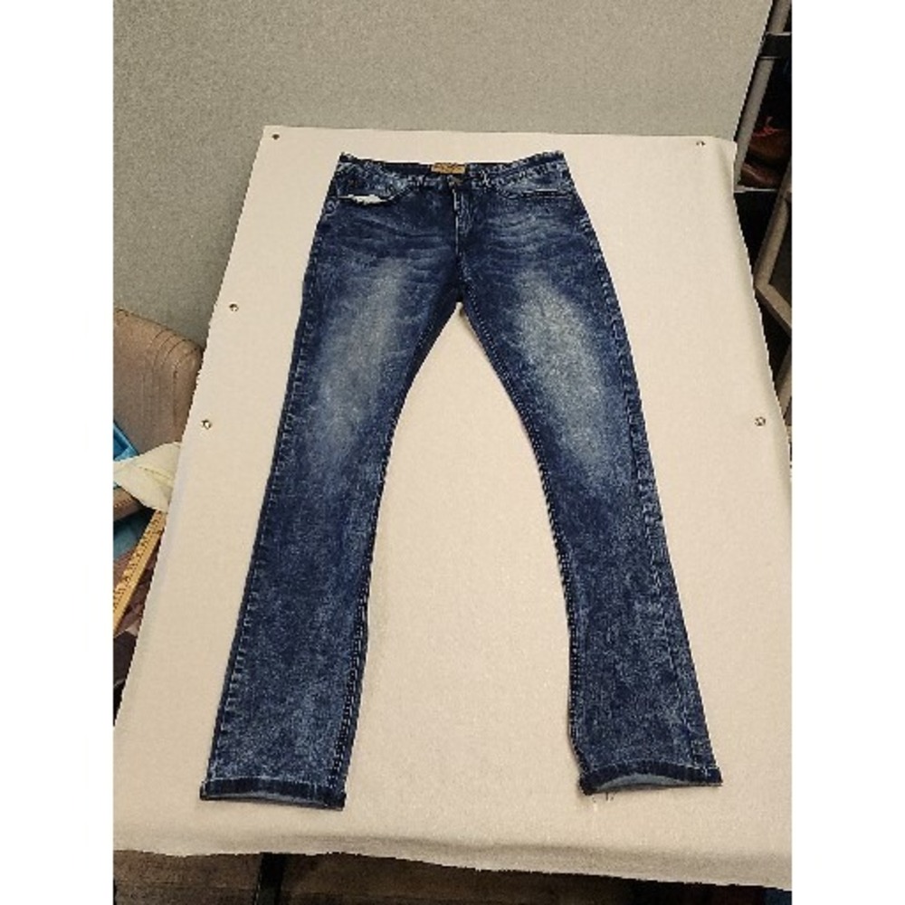 Brooklyn Laundry Men's 36x34 Acid Wash Slim Skinny Urban Retro Jeans